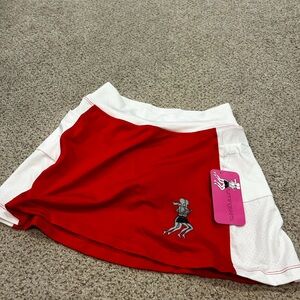 Stylish Red and White Women's Skirt